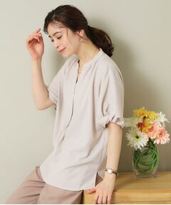 ITS'DEMO / イッツデモ シャツ・ブラウス | 【UVケア/吸水速乾/洗濯機OK/冷感】麻調合繊チュニックブラウス＜ラク服シリーズ＞
