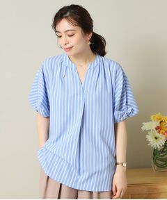 ITS'DEMO / イッツデモ シャツ・ブラウス | 【UVケア/吸水速乾/洗濯機OK/冷感】麻調合繊チュニックブラウス＜ラク服シリーズ＞