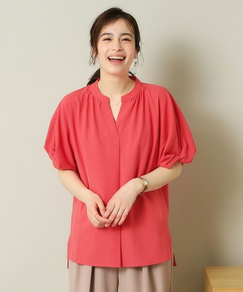 ITS'DEMO / イッツデモ シャツ・ブラウス | 【UVケア/吸水速乾/洗濯機OK/冷感】麻調合繊チュニックブラウス＜ラク服シリーズ＞ | 詳細10