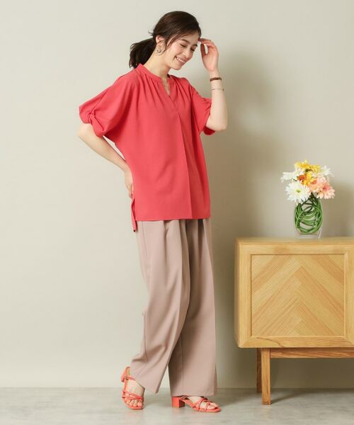 ITS'DEMO / イッツデモ シャツ・ブラウス | 【UVケア/吸水速乾/洗濯機OK/冷感】麻調合繊チュニックブラウス＜ラク服シリーズ＞ | 詳細11