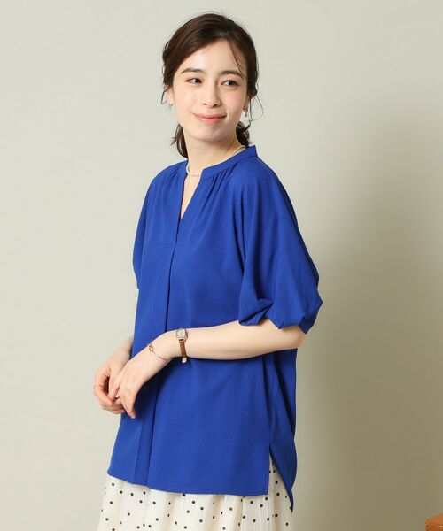 ITS'DEMO / イッツデモ シャツ・ブラウス | 【UVケア/吸水速乾/洗濯機OK/冷感】麻調合繊チュニックブラウス＜ラク服シリーズ＞ | 詳細13