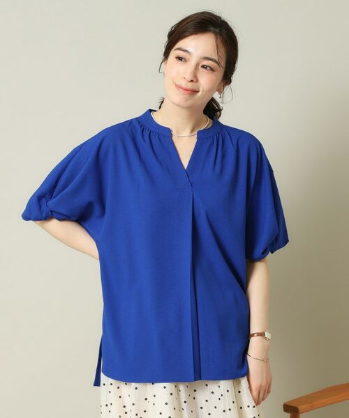 ITS'DEMO / イッツデモ シャツ・ブラウス | 【UVケア/吸水速乾/洗濯機OK/冷感】麻調合繊チュニックブラウス＜ラク服シリーズ＞ | 詳細14
