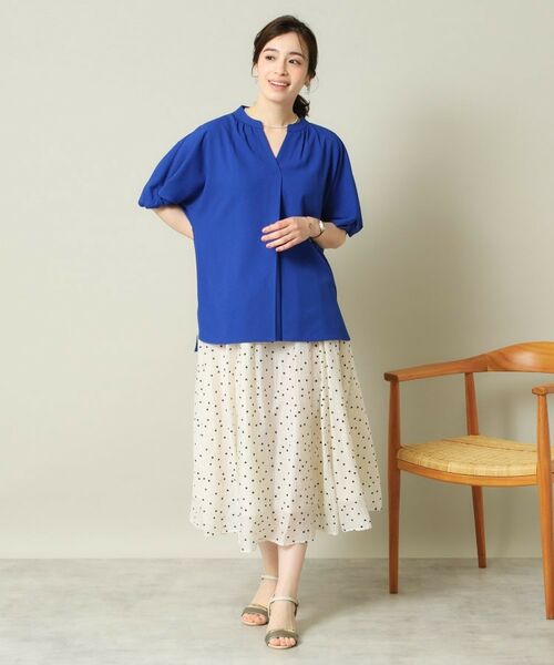 ITS'DEMO / イッツデモ シャツ・ブラウス | 【UVケア/吸水速乾/洗濯機OK/冷感】麻調合繊チュニックブラウス＜ラク服シリーズ＞ | 詳細15