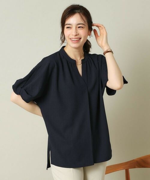 ITS'DEMO / イッツデモ シャツ・ブラウス | 【UVケア/吸水速乾/洗濯機OK/冷感】麻調合繊チュニックブラウス＜ラク服シリーズ＞ | 詳細17