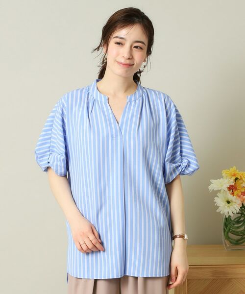 ITS'DEMO / イッツデモ シャツ・ブラウス | 【UVケア/吸水速乾/洗濯機OK/冷感】麻調合繊チュニックブラウス＜ラク服シリーズ＞ | 詳細25