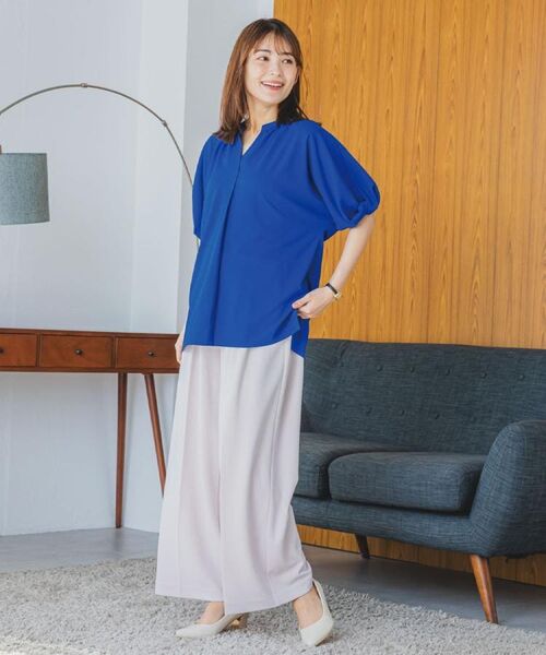 ITS'DEMO / イッツデモ シャツ・ブラウス | 【UVケア/吸水速乾/洗濯機OK/冷感】麻調合繊チュニックブラウス＜ラク服シリーズ＞ | 詳細3