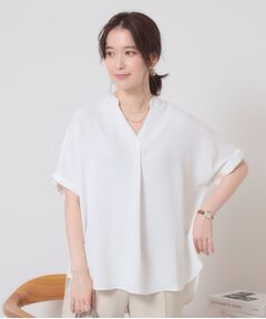 ITS'DEMO / イッツデモ シャツ・ブラウス | 【接触冷感／吸水速乾／洗濯機OK】イージーケアスキッパーブラウス＜ラク服シリーズ＞