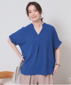 ITS'DEMO / イッツデモ シャツ・ブラウス | 【接触冷感／吸水速乾／洗濯機OK】イージーケアスキッパーブラウス＜ラク服シリーズ＞