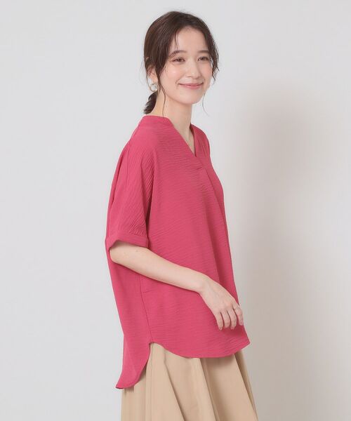 ITS'DEMO / イッツデモ シャツ・ブラウス | 【接触冷感／吸水速乾／洗濯機OK】イージーケアスキッパーブラウス＜ラク服シリーズ＞ | 詳細12