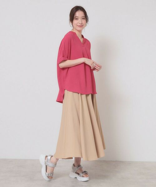 ITS'DEMO / イッツデモ シャツ・ブラウス | 【接触冷感／吸水速乾／洗濯機OK】イージーケアスキッパーブラウス＜ラク服シリーズ＞ | 詳細13