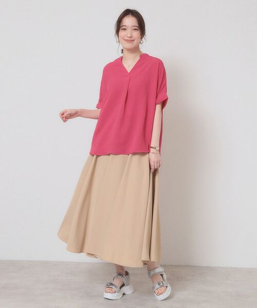 ITS'DEMO / イッツデモ シャツ・ブラウス | 【接触冷感／吸水速乾／洗濯機OK】イージーケアスキッパーブラウス＜ラク服シリーズ＞ | 詳細14