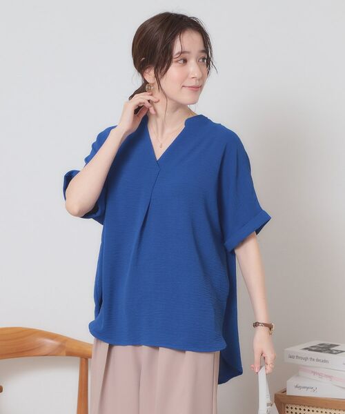 ITS'DEMO / イッツデモ シャツ・ブラウス | 【接触冷感／吸水速乾／洗濯機OK】イージーケアスキッパーブラウス＜ラク服シリーズ＞ | 詳細16