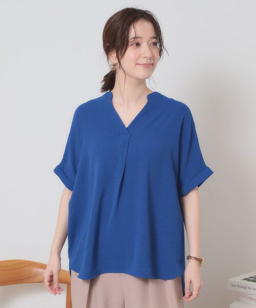 ITS'DEMO / イッツデモ シャツ・ブラウス | 【接触冷感／吸水速乾／洗濯機OK】イージーケアスキッパーブラウス＜ラク服シリーズ＞ | 詳細20