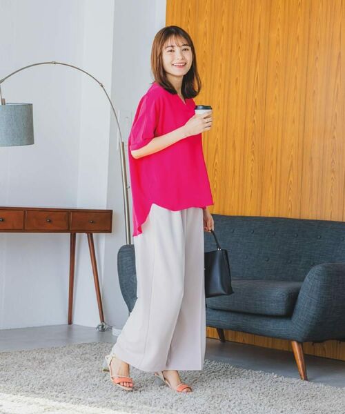 ITS'DEMO / イッツデモ シャツ・ブラウス | 【接触冷感／吸水速乾／洗濯機OK】イージーケアスキッパーブラウス＜ラク服シリーズ＞ | 詳細3