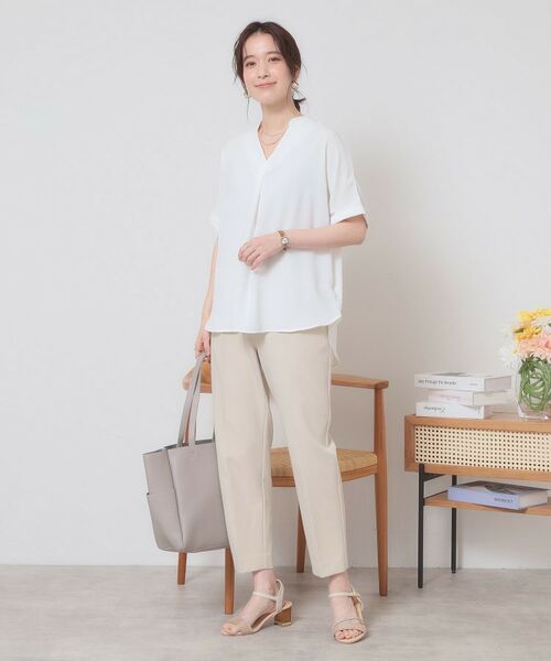 ITS'DEMO / イッツデモ シャツ・ブラウス | 【接触冷感／吸水速乾／洗濯機OK】イージーケアスキッパーブラウス＜ラク服シリーズ＞ | 詳細6