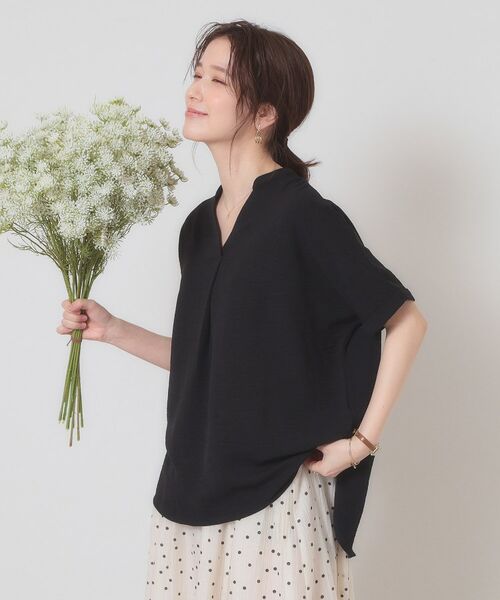 ITS'DEMO / イッツデモ シャツ・ブラウス | 【接触冷感／吸水速乾／洗濯機OK】イージーケアスキッパーブラウス＜ラク服シリーズ＞ | 詳細8