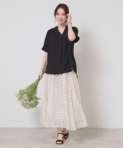 ITS'DEMO / イッツデモ シャツ・ブラウス | 【接触冷感／吸水速乾／洗濯機OK】イージーケアスキッパーブラウス＜ラク服シリーズ＞ | 詳細9