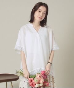 ITS'DEMO / イッツデモ シャツ・ブラウス | 【手洗い可】レーススキッパーブラウス