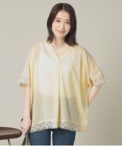 ITS'DEMO / イッツデモ シャツ・ブラウス | 【手洗い可】レーススキッパーブラウス