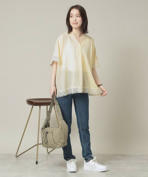 ITS'DEMO / イッツデモ シャツ・ブラウス | 【手洗い可】レーススキッパーブラウス | 詳細10