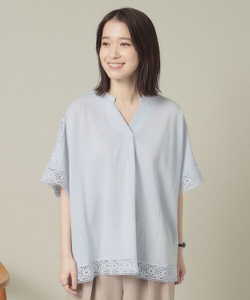 ITS'DEMO / イッツデモ シャツ・ブラウス | 【手洗い可】レーススキッパーブラウス | 詳細25