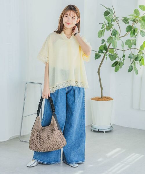 ITS'DEMO / イッツデモ シャツ・ブラウス | 【手洗い可】レーススキッパーブラウス | 詳細3