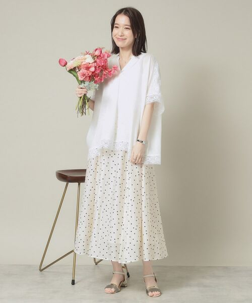 ITS'DEMO / イッツデモ シャツ・ブラウス | 【手洗い可】レーススキッパーブラウス | 詳細7