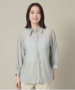 ITS'DEMO / イッツデモ シャツ・ブラウス | 【手洗い可】シアーシャツ