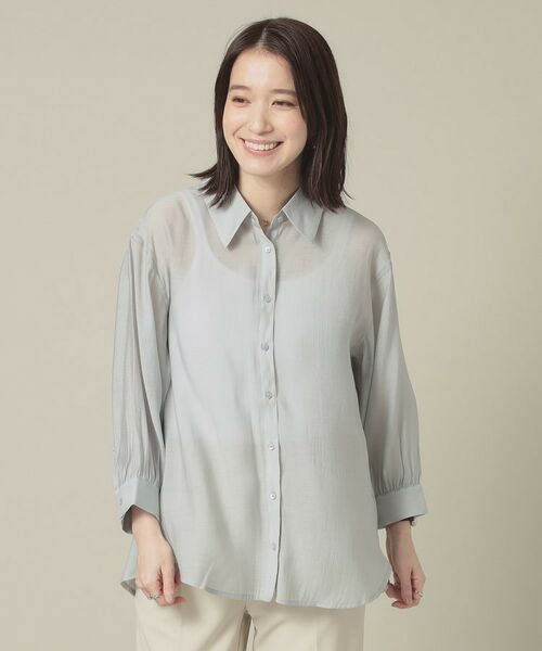 ITS'DEMO / イッツデモ シャツ・ブラウス | 【手洗い可】シアーシャツ | 詳細8
