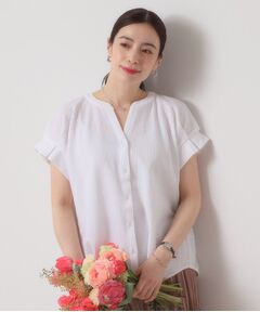 ITS'DEMO / イッツデモ シャツ・ブラウス | 【洗濯機OK／洗濯後しわになりにくい】カットサッカー袖タックプルオーバー