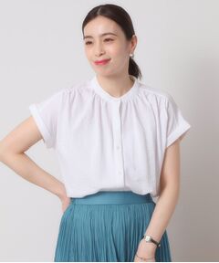 ITS'DEMO / イッツデモ シャツ・ブラウス | 【洗濯機OK／洗濯後しわになりにくい】カットサッカー前開きプルオーバー