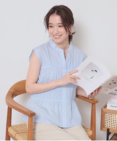 ITS'DEMO / イッツデモ シャツ・ブラウス | 【洗濯機OK】ギャザーストライプブラウス