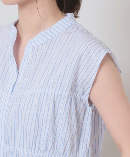 ITS'DEMO / イッツデモ シャツ・ブラウス | 【洗濯機OK】ギャザーストライプブラウス | 詳細17