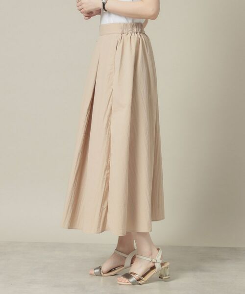 ITS'DEMO / イッツデモ ロング・マキシ丈スカート | 【撥水／洗濯機OK／ウエスト後ろゴム】タックスカート＜旅服シリーズ＞ | 詳細14