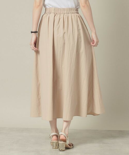 ITS'DEMO / イッツデモ ロング・マキシ丈スカート | 【撥水／洗濯機OK／ウエスト後ろゴム】タックスカート＜旅服シリーズ＞ | 詳細15