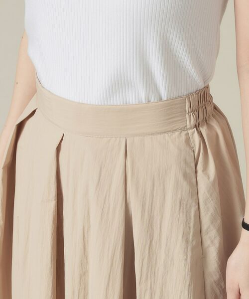 ITS'DEMO / イッツデモ ロング・マキシ丈スカート | 【撥水／洗濯機OK／ウエスト後ろゴム】タックスカート＜旅服シリーズ＞ | 詳細16