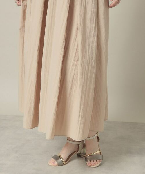 ITS'DEMO / イッツデモ ロング・マキシ丈スカート | 【撥水／洗濯機OK／ウエスト後ろゴム】タックスカート＜旅服シリーズ＞ | 詳細19