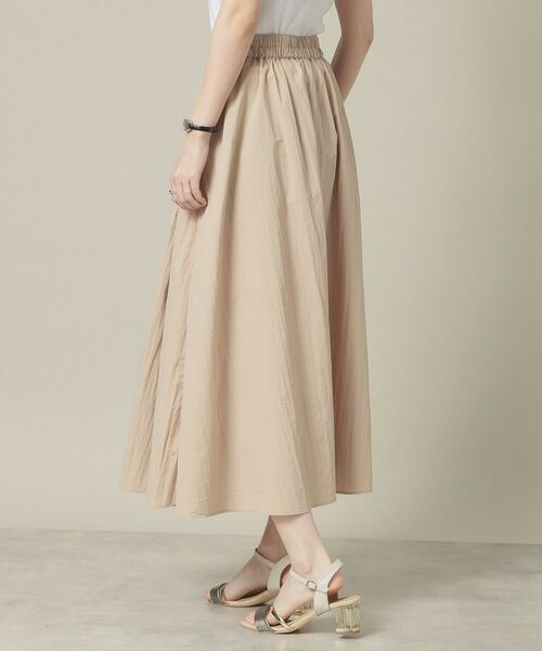 ITS'DEMO / イッツデモ ロング・マキシ丈スカート | 【撥水／洗濯機OK／ウエスト後ろゴム】タックスカート＜旅服シリーズ＞ | 詳細5