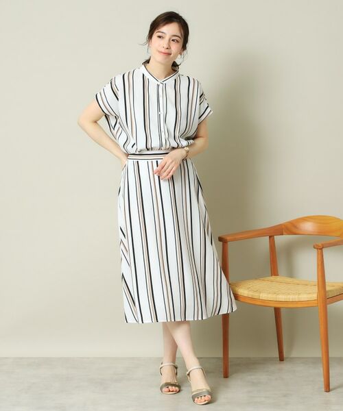 ITS'DEMO / イッツデモ スカート | 【UVケア／吸水速乾／洗濯機OK】麻調合繊スカート＜ラク服シリーズ＞ | 詳細18