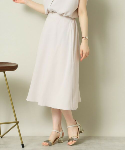 ITS'DEMO / イッツデモ スカート | 【UVケア／吸水速乾／洗濯機OK】麻調合繊スカート＜ラク服シリーズ＞ | 詳細4