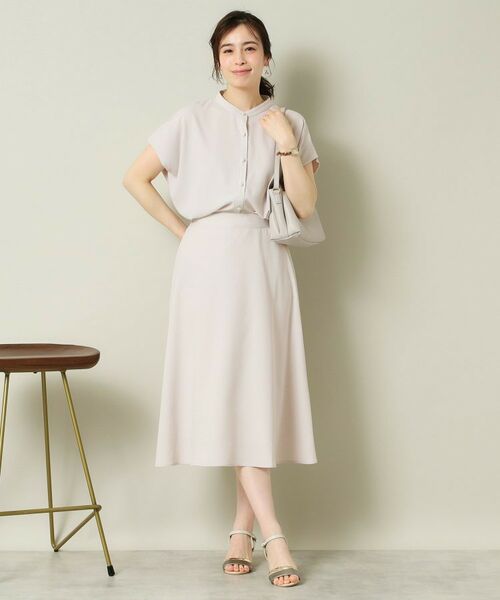 ITS'DEMO / イッツデモ スカート | 【UVケア／吸水速乾／洗濯機OK】麻調合繊スカート＜ラク服シリーズ＞ | 詳細6