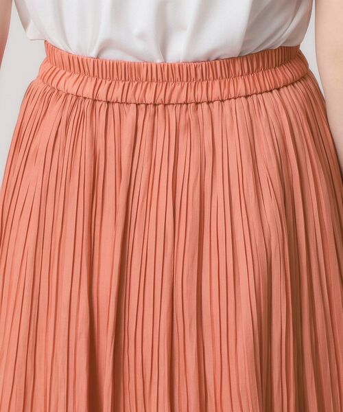 ITS'DEMO / イッツデモ ロング・マキシ丈スカート | 【手洗い可／ウエストゴム】サテンプリーツスカート | 詳細21