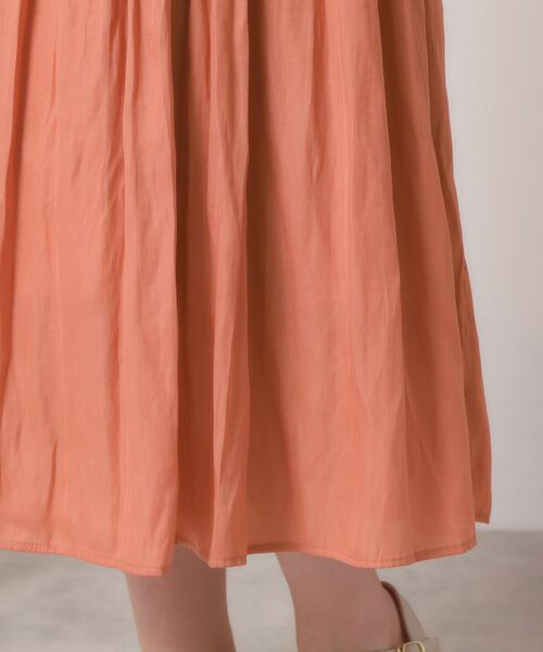 ITS'DEMO / イッツデモ ロング・マキシ丈スカート | 【手洗い可／ウエストゴム】サテンプリーツスカート | 詳細22
