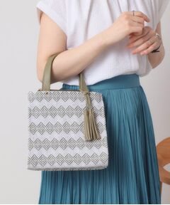 ITS'DEMO / イッツデモ トートバッグ | タッセル付きミニトート