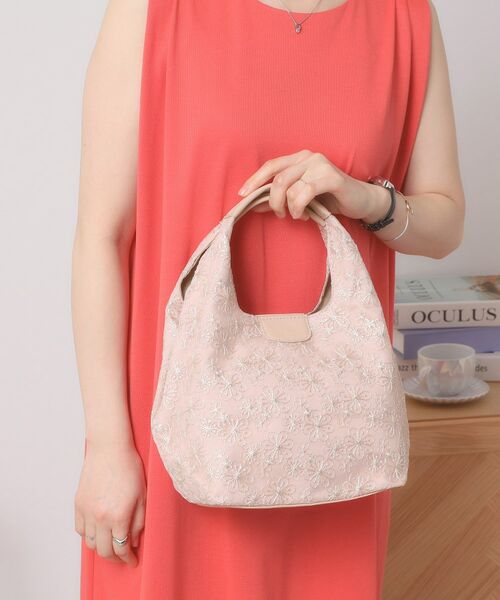 ITS'DEMO / イッツデモ トートバッグ | 花柄レースミニトート | 詳細1