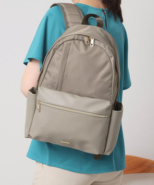 ITS'DEMO / イッツデモ リュック・バックパック | 【A4・PC対応/10ポケット】合皮コンビリュック(モカブラウン(042))