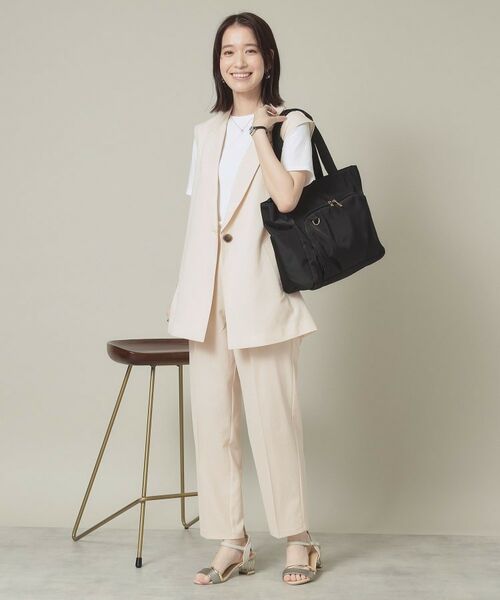 セール】 【旅行／キャリーオン可】ツイル14ポケット2WAYトート