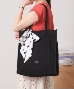 ITS'DEMO / イッツデモ トートバッグ | 【A4対応／推し活】リボン付きキャンバストート