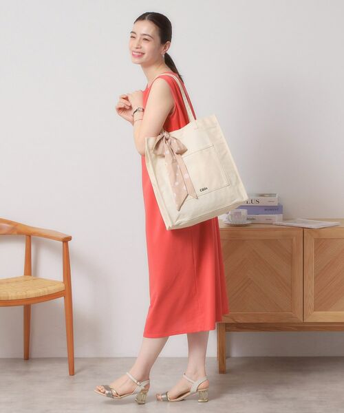 ITS'DEMO / イッツデモ トートバッグ | 【A4対応／推し活】リボン付きキャンバストート | 詳細2