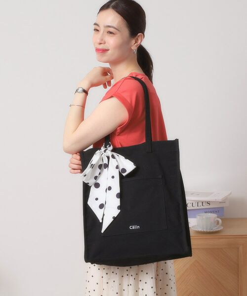 ITS'DEMO / イッツデモ トートバッグ | 【A4対応／推し活】リボン付きキャンバストート | 詳細5